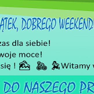 Zdjęcie główne aktualności Atrakcyjny PIĄTEK, dobrego weekendu początek! dla uczniów klas 4-8 SP3 w Wągrowcu