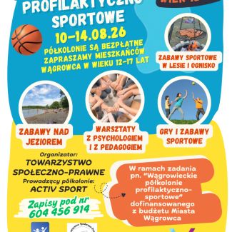 Zdjęcie główne aktualności Nabór na wągrowieckie półkolonie profilaktyczno-sportowe 