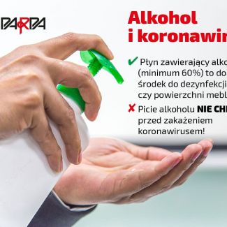 Zdjęcie główne aktualności Alkohol i koronawirus. Obalamy mit o „odkażaniu organizmu”
