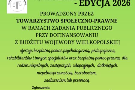 Zdjęcie - Wielkopolski Punkt Wsparcia Rodzin - edycja 2026